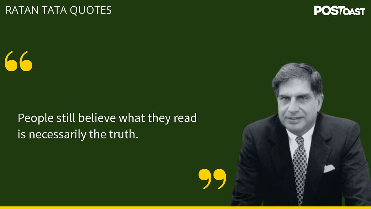 7 Inspiring Ratan Tata Quotes On Life, Business, Success & More 6 Ratan Tata quotes About money